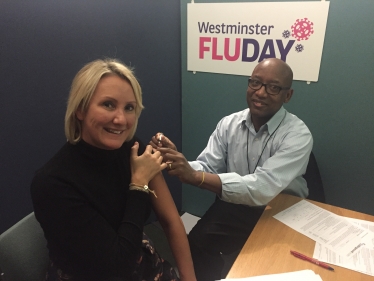 Westminster Flu Day Caroline Dinenage