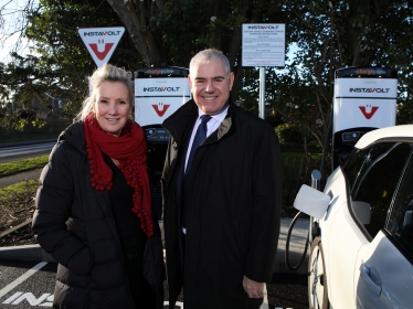 Instavolt - Caroline Dinenage MP and Tim Payne