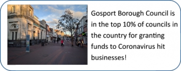 Gosport Borough Council Top 10% Coronavirus Grants