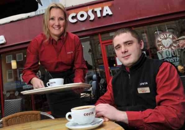 Caroline Dinenage, Costa Coffee, National Apprenticeship Week, Costa Gosport