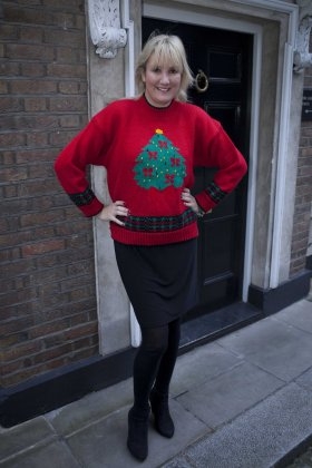 Caroline Dinenage Christmas Jumper Day Gosport MP